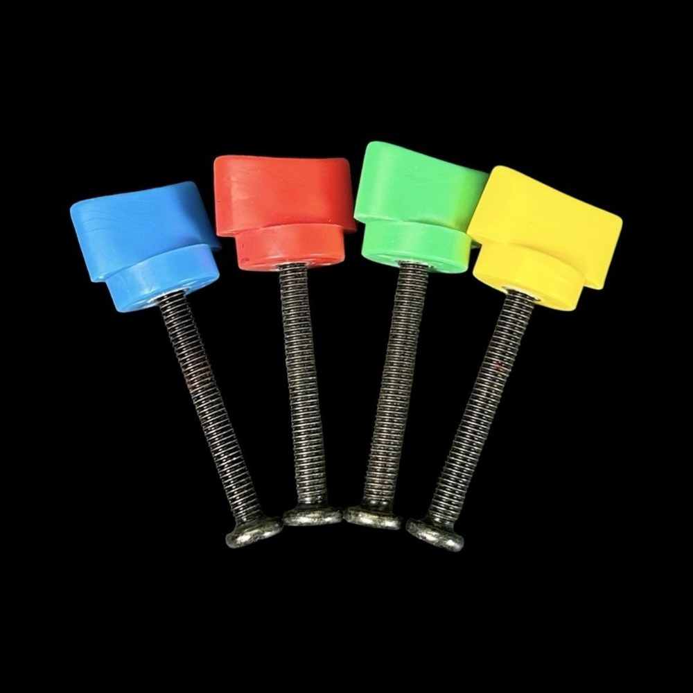 Melissa Doug Replacement Easel‎ Parts 2 1/8" Bolts Screws & Bolt Covers Lot of 4